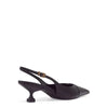 Scarpin Santa Lolla Slingback Couro Confort Bico Fino Salto Baixo 06F2.4A7B.033B