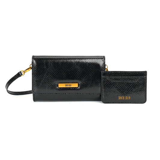 Clutch Santa Lolla Metalizado Cobra Alça De Mão 0471.471E.02CD