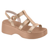 Sandália Moleca Flatform Metalizada 5503.101