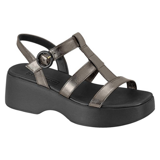 Sandália Moleca Flatform Metalizada 5503.101