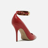 Scarpin Arezzo Couro Salto Fino Tira Silvia Braz A127540109