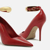 Scarpin Arezzo Couro Salto Fino Tira Silvia Braz A127540109