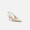 Scarpin Arezzo Couro Slingback Detalhe Metal A127570089