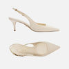Scarpin Arezzo Couro Slingback Detalhe Metal A127570089