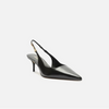 Scarpin Arezzo Couro Slingback Detalhe Metal A127570089