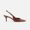 Scarpin Arezzo Couro Slingback Detalhe Metal A127570089