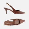 Scarpin Arezzo Couro Slingback Detalhe Metal A127570089