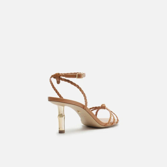 Sandália Arezzo Salto Médio Bamboo Metal A135340001