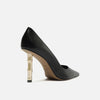 Scarpin Arezzo Couro Salto Bamboo Metal A135490001