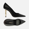 Scarpin Arezzo Couro Salto Bamboo Metal A135490001