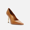 Scarpin Arezzo Couro Salto Bamboo Metal A135490001