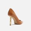 Scarpin Arezzo Couro Salto Bamboo Metal A135490001