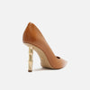 Scarpin Arezzo Couro Salto Bamboo Metal A135490001