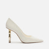 Scarpin Arezzo Couro Salto Bamboo Metal A135490001