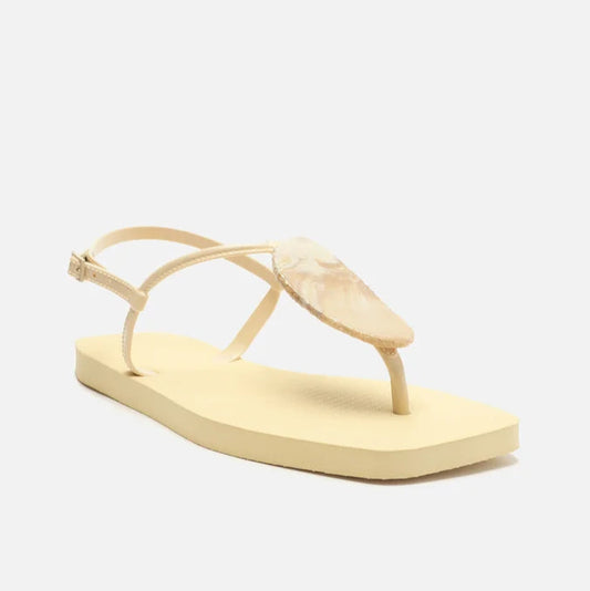 Sandália Rasteira Arezzo Slim Square Quartzo Z190270080