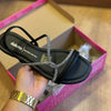 Sandália Dakota Rasteira Strass Brilhoso Y6977