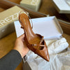Scarpin Arezzo Couro Salto Baixo New Amélia A12757013