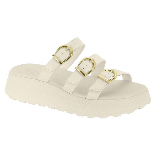 Sandália Moleca Tiras com Detalhe Dourado 5517.103