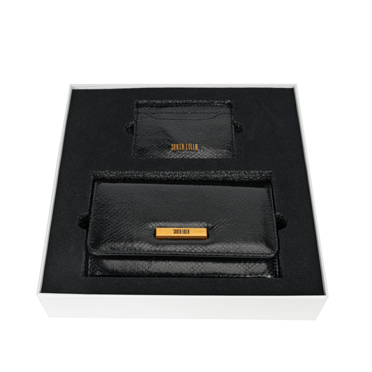 Clutch Santa Lolla Metalizado Cobra Alça De Mão 0471.471E.02CD