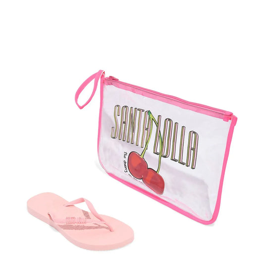 Chinelo Santa Lolla Flip Flop Borracha E Necessaire Transparente 0342.4C50.0016