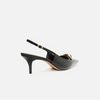 Scarpin Arezzo Couro Slingback Metal Silvia Braz A127570108