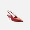 Scarpin Arezzo Couro Slingback Metal Silvia Braz A127570108