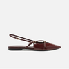 Sapatilha Arezzo Verniz Slingback Tiras Fivelas A132190004