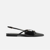 Sapatilha Arezzo Verniz Slingback Tiras Fivelas A132190004
