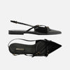 Sapatilha Arezzo Verniz Slingback Tiras Fivelas A132190004
