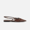 Sapatilha Arezzo Verniz Slingback Tiras Fivelas A132190004