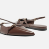Sapatilha Arezzo Verniz Slingback Tiras Fivelas A132190004