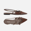 Sapatilha Arezzo Verniz Slingback Tiras Fivelas A132190004