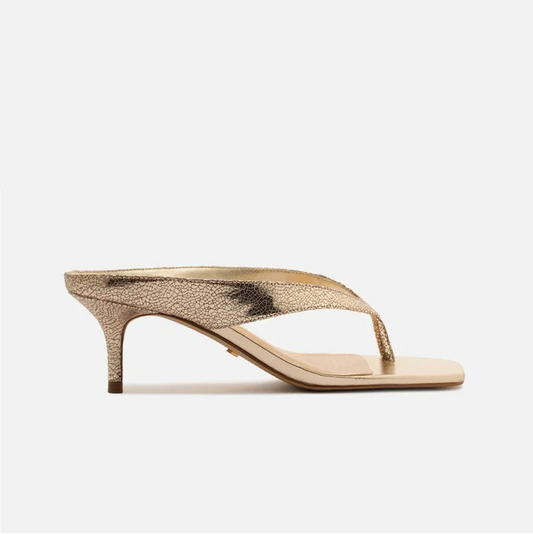 Tamanco Arezzo Couro Bico Quadrado Flip Flop A134270010