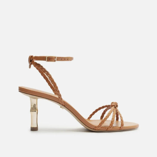 Sandália Arezzo Salto Médio Bamboo Metal A135340001