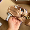Sandália Comfortflex Salto Médio Enfeite Dourado 2457402