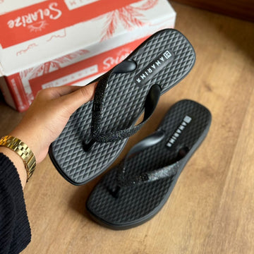 Chinelo de Dedo Ramarim Tiras em Glitter 248202