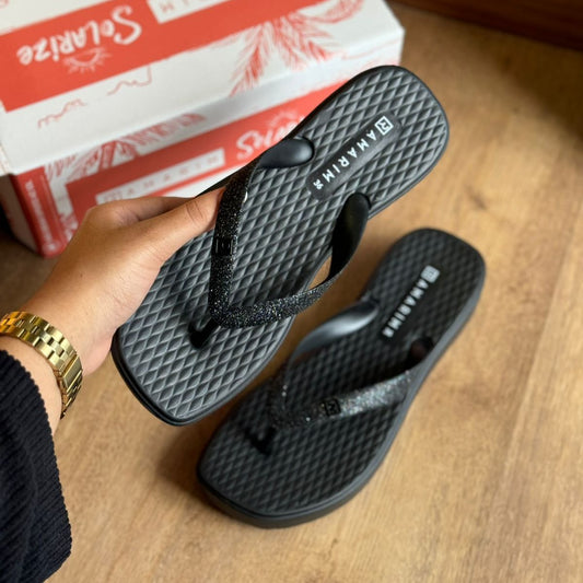Chinelo de Dedo Ramarim Tiras em Glitter 248202